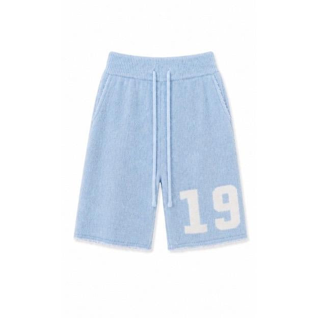 WUNNABE ATTA MOHAIR SHORTS - BLUE